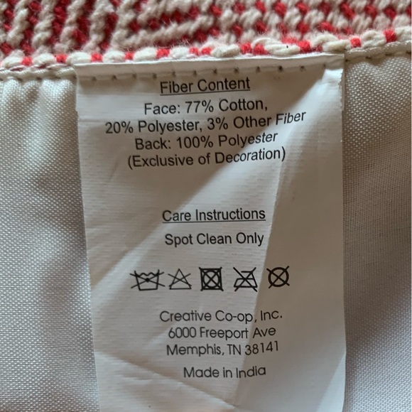 Creative Co-op Cotton Woven Table Runner with Bullion Fringe - Picture 6 of 6